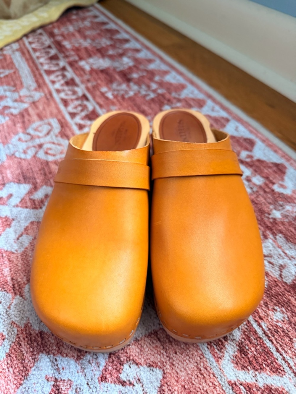 Swedish Hasbeens Leather Clogs in “Limone” - Picture 2 of 4